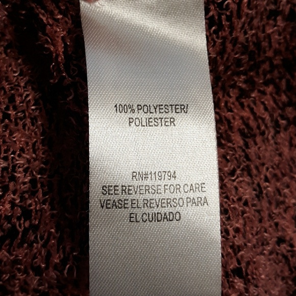 ORANGE COZY KNIT TOP/COVERUP,   L - Picture 6 of 6